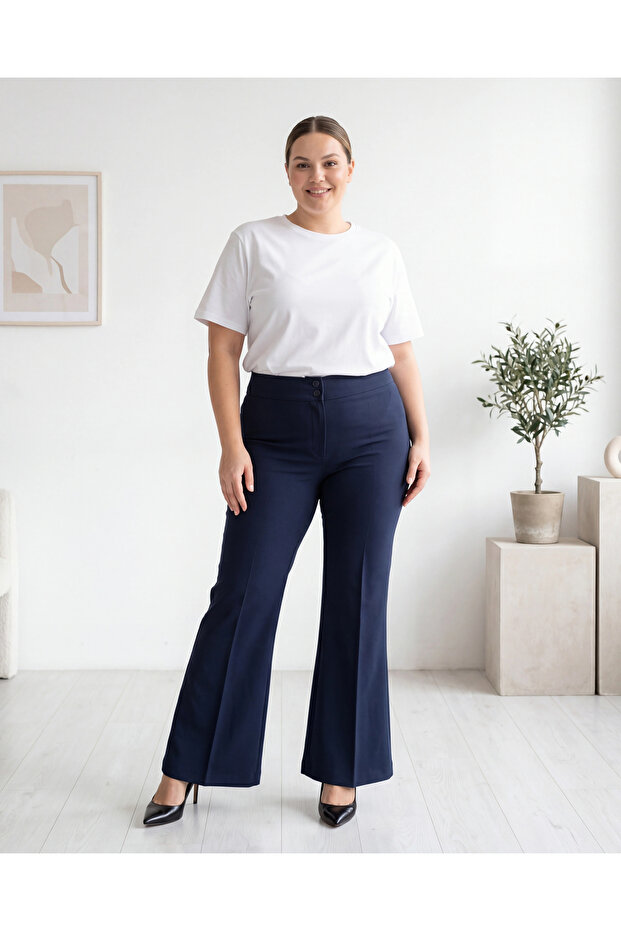 Plus Size Shape-Weaving Spanish-Style Pants