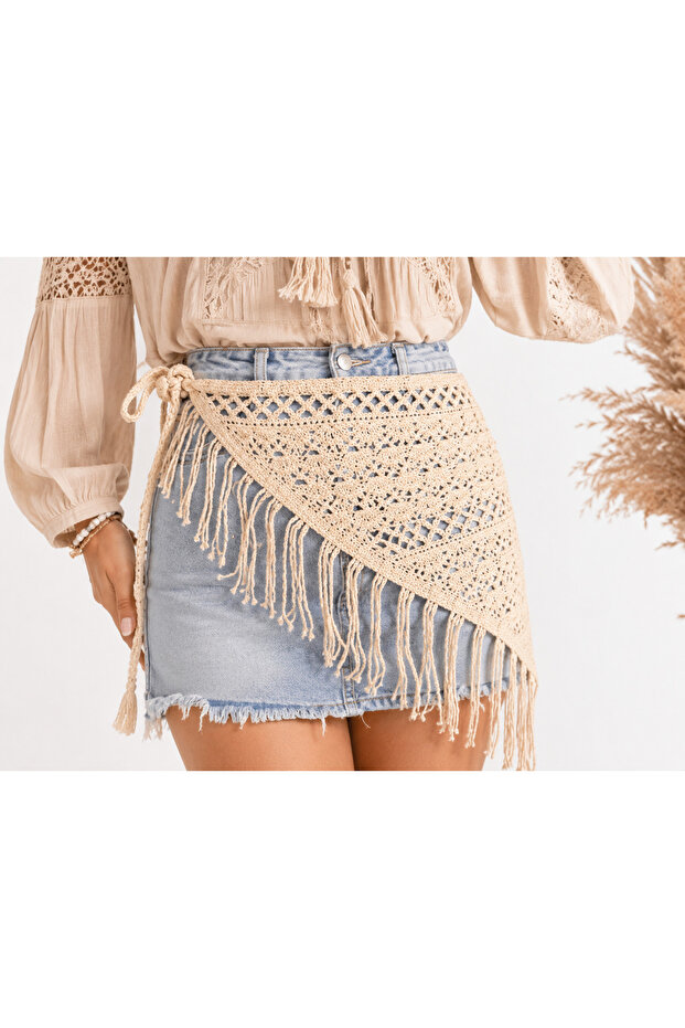 Bohemian Knit Waist Shawl