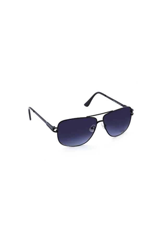 UV Protection Sunglasses Black Frame Smoke Mirror Lens 58mm - M197BK4V
