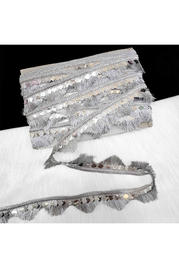 20Yards Metallic Shiny Lace Frill Ribbon Trim 4cm Wide for Sewing, Crafts Costume and Decoration