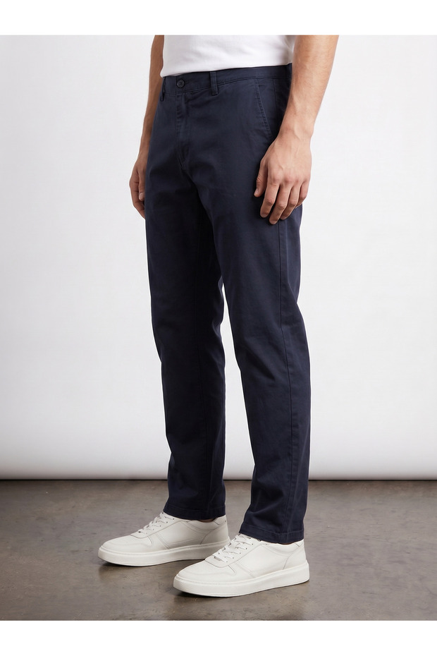 Basic Stylish Chino Linen Trousers - 3