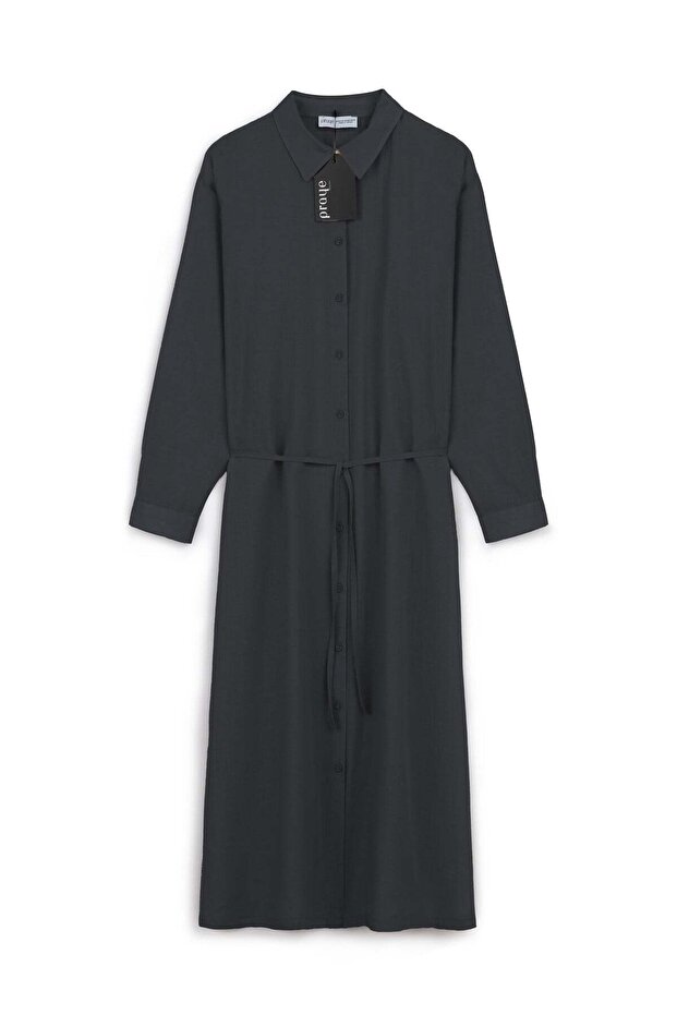 Summer Thin Linen Tunic Black