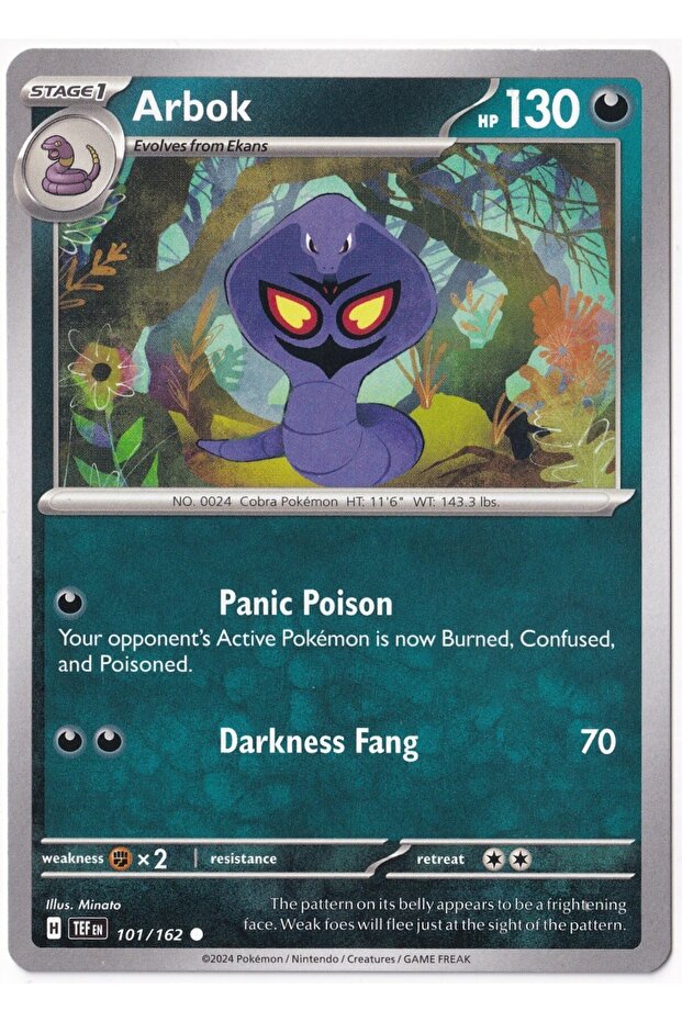 Arbok 101/162 - Temporal Forces - Card (Mint)