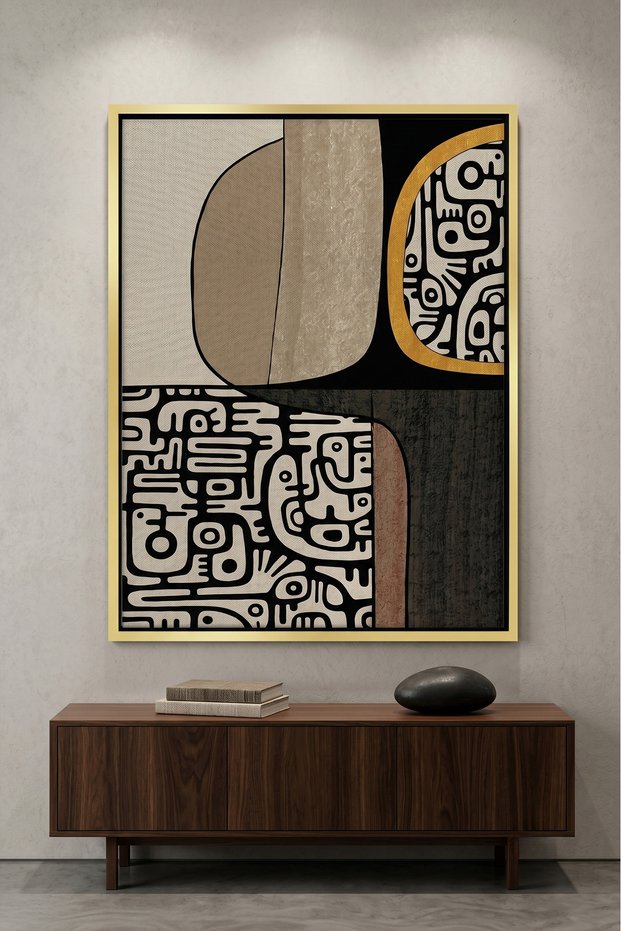 Echoes of the Old World Islamic Wall Art | Framed Canvas Print | Arabic Calligraphy Decor for Living Room, Bedroom, Office & Gift