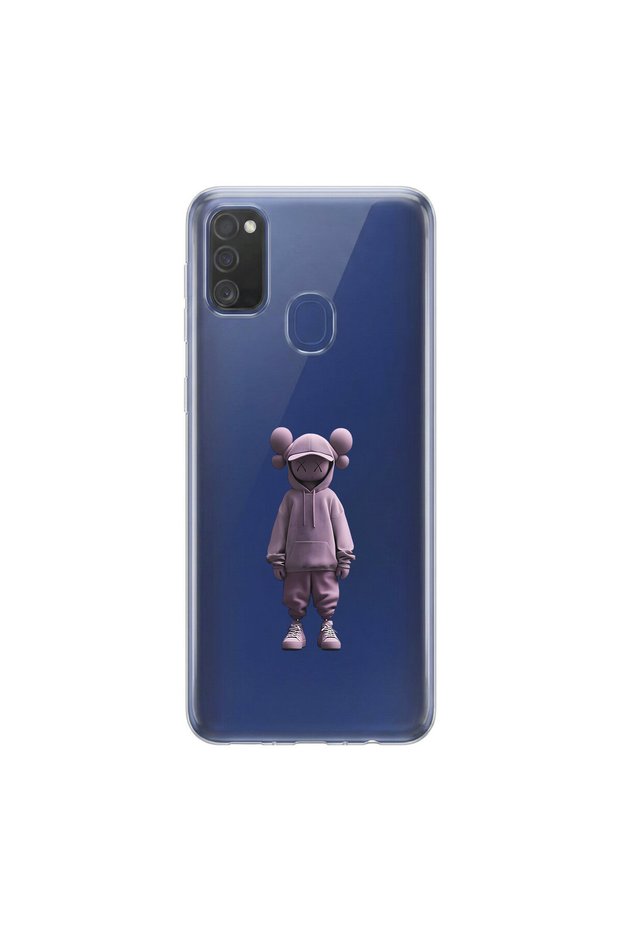 Samsung Galaxy M30S Compatible No Face 4 Design Transparent Case