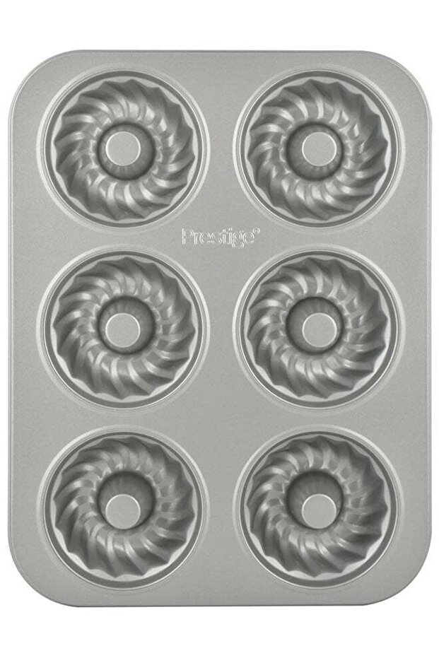 Bakemaster 2 Non-Stick Mini Fluted Mold Pan Grey 35.1 x 26.7 x 3.5cm