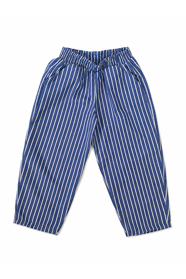 Striped 100% Cotton Woven Unisex Trousers