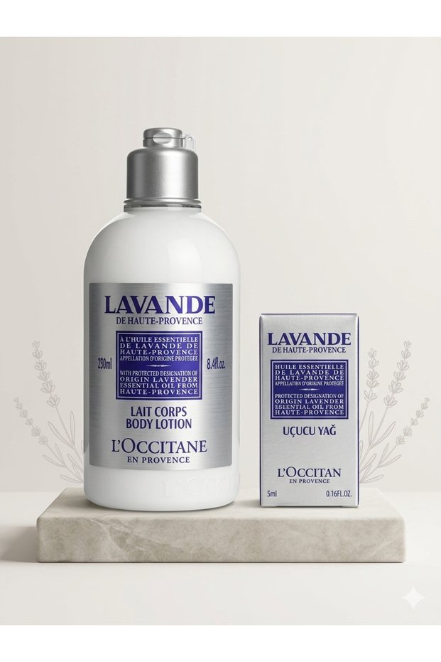Lavande Body Lotion and Essential Oil Double Set