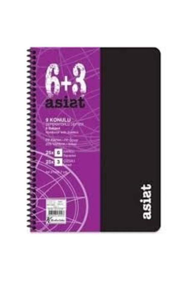Keskin A4 6+3 X 25=225 Yp. with Index Tabs Pp Cover Asist Notebook