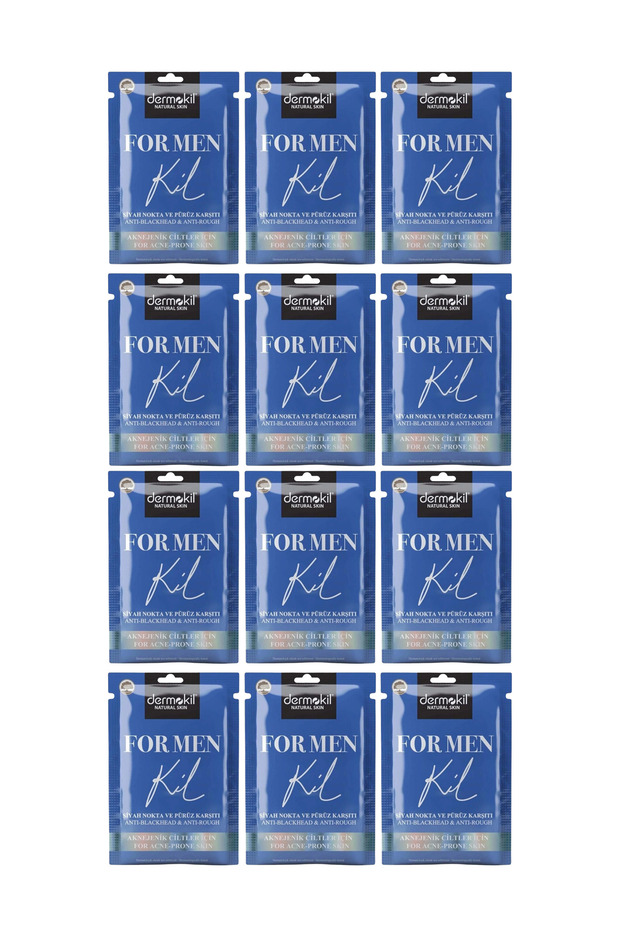 For Men Mask for Teenagers Against Blackheads and Acne 15 ml 12 Pieces