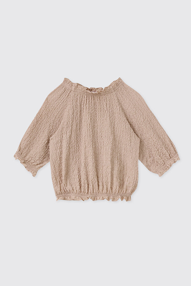 Girl Beige Blouse