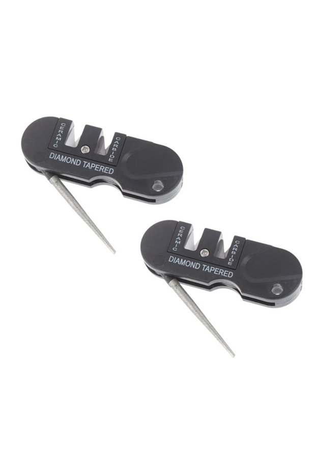 Knife sharpener, sharp scissors, 3 in 1, portable - 2 pcs