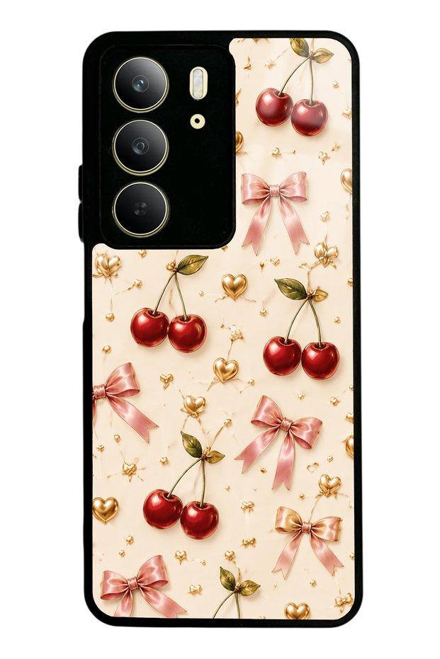 Realme C75 Cherry Ribbon Luxe Design Glossy Phone Case