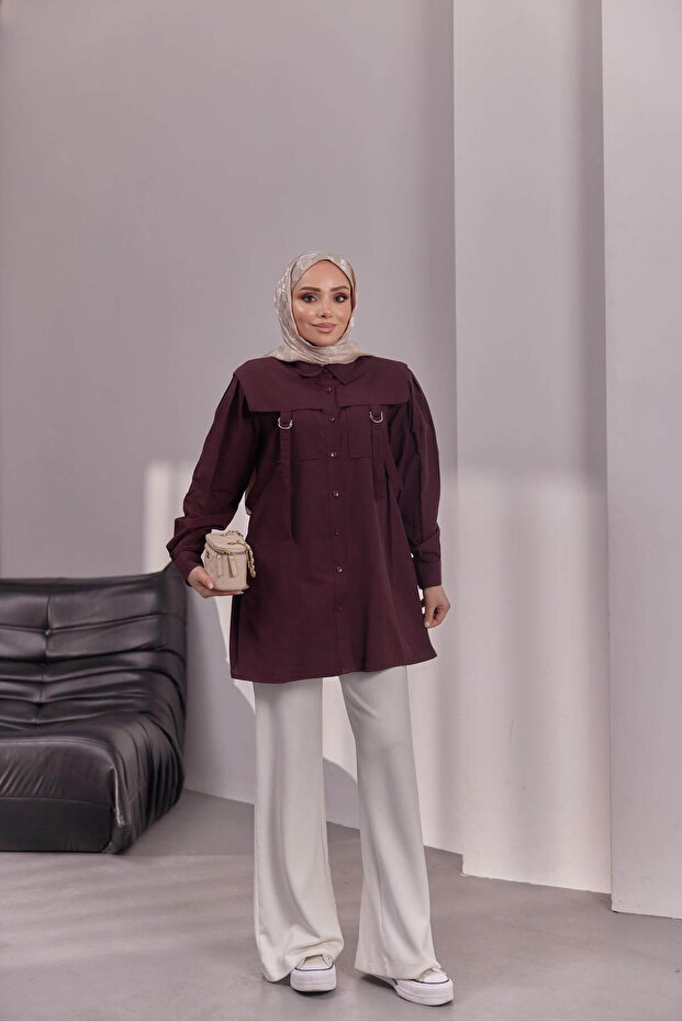 Poplin Shirt - Mulberry