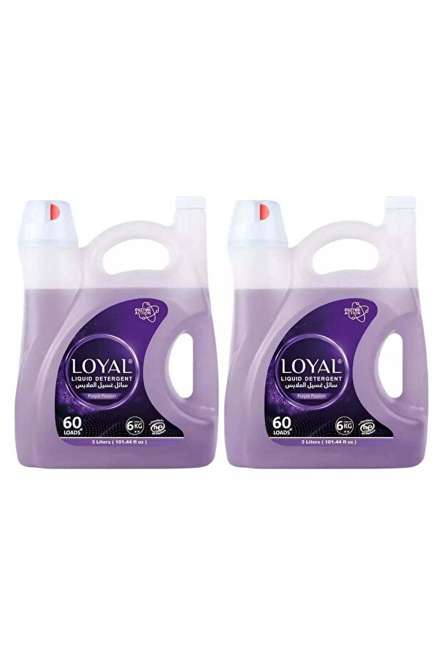 Enzyme Action Liquid Laundry Detergent With Purple Passion Fragrance For 60 Loads- 2X3Ltr