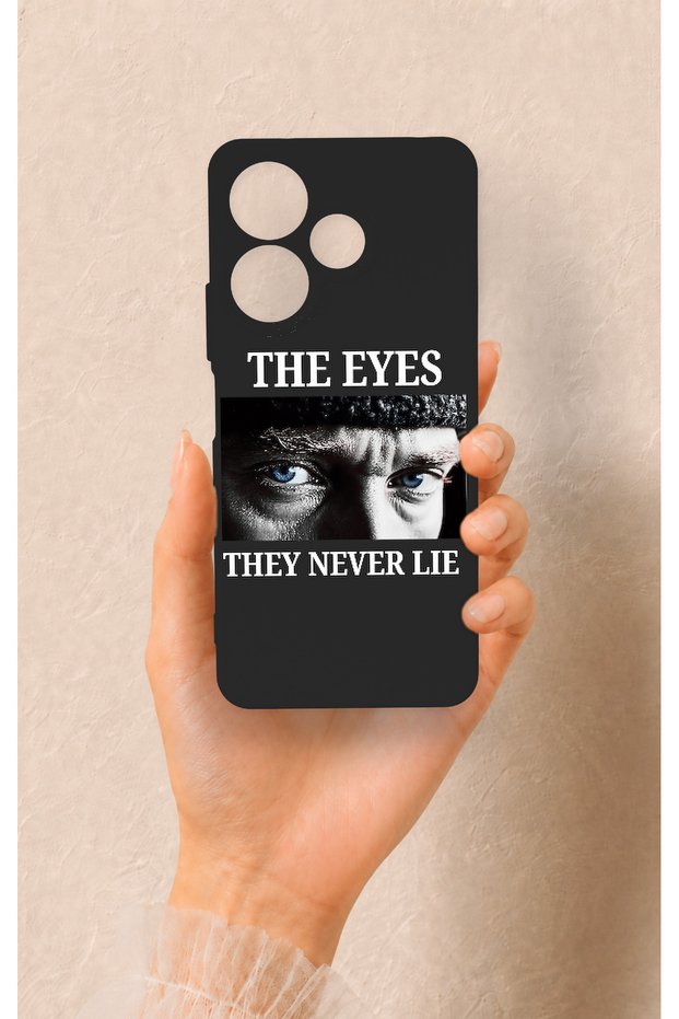 Redmi 13 4g Compatible Ataturk Eyes Patterned Silicone Case