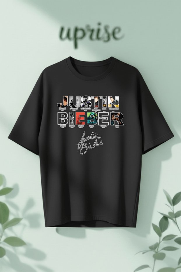 Justin Bieber Printed Cotton Oversize T-Shirt