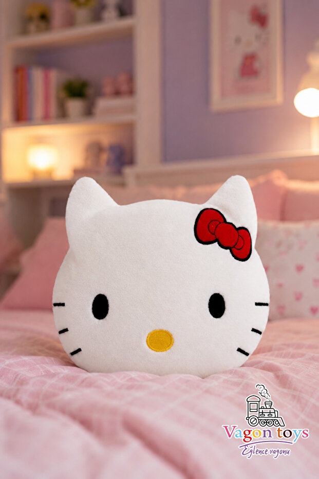 Hello Kitty Plush Pillow cm Soft Sleeping Companion Cat Pillow - 30X25