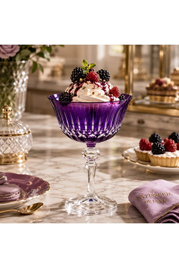 Elara Crystal Ice Cream Bowl - Single