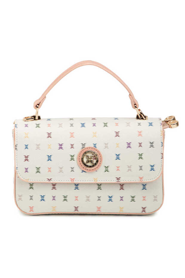 Powder Print Women's Handbag - S26Y1Pr09154-V4P