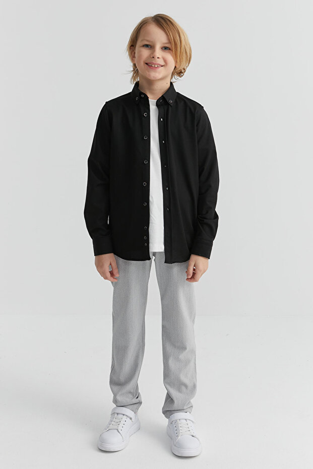 Boy's Jogger Pants with Waist Lasikli