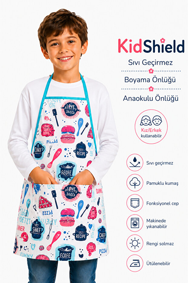 Kidshield Liquid-Proof Painting Apron Kindergarten Apron Liquid-Proof Painting Apron
