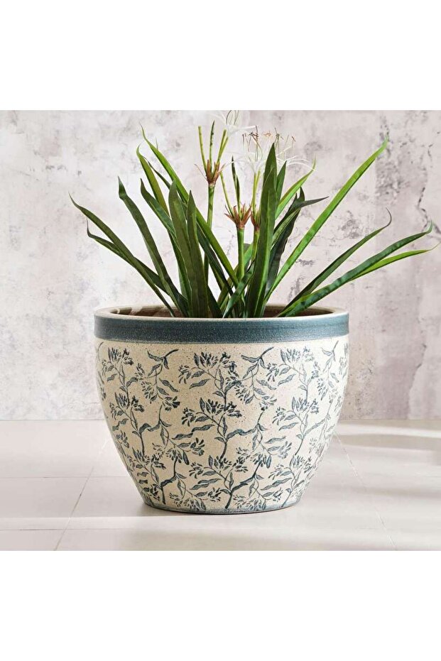 Hamilton Ceramic Planter 52x52x40cm - Blue