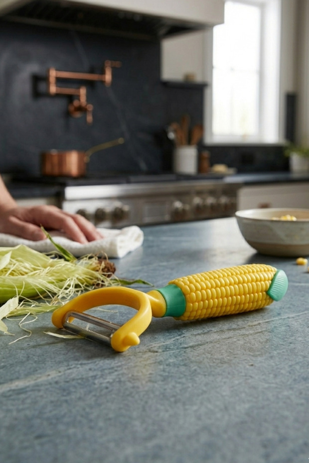 Corn Shaped Stainless Steel Flat Peeler