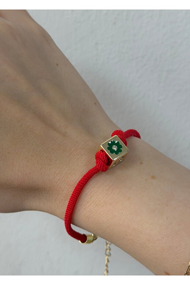 Red, Lux Charmli Cord Bracelet