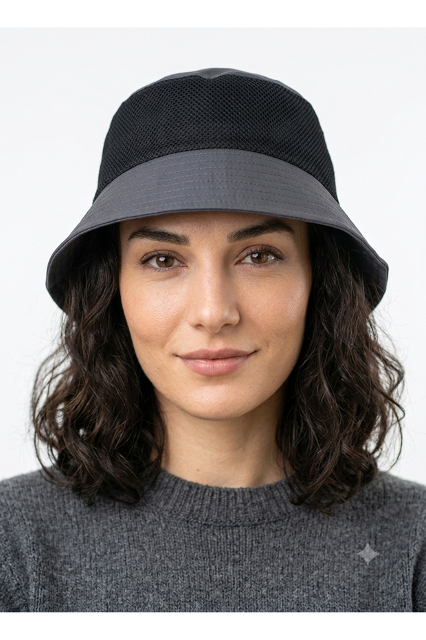 Unisex Mesh Summer Bucket Hat - Bucket Hat Sun Protection Beach Hat