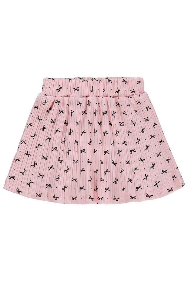 Bow Patterned Skirt for 2-5 Years Old - Pink