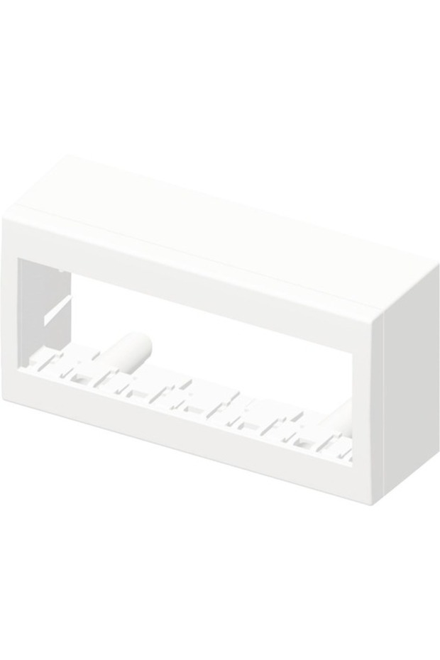 TEM Cubo 6-module IP20 device support box, surface mounting, white