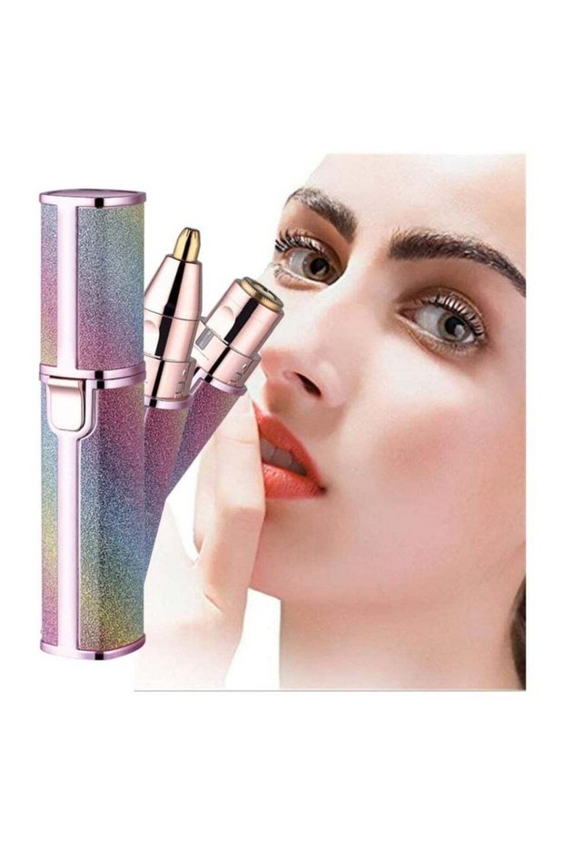 USB Chargeable High Speed Electric Eyebrow Trimmer for Women, Portable Nose Hair Trimmer and Face Body Hair Shaver for Women Girl