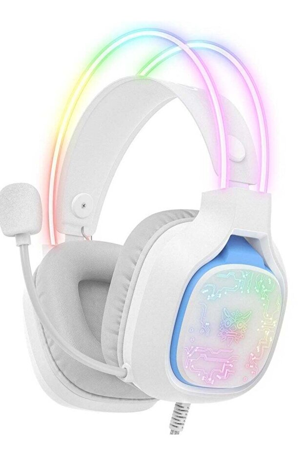 X22 Gaming Headset,Over-Ear Gaming Wired Headphones For PS4/PS5/XOne/XSeries/NSwitch/PC,White