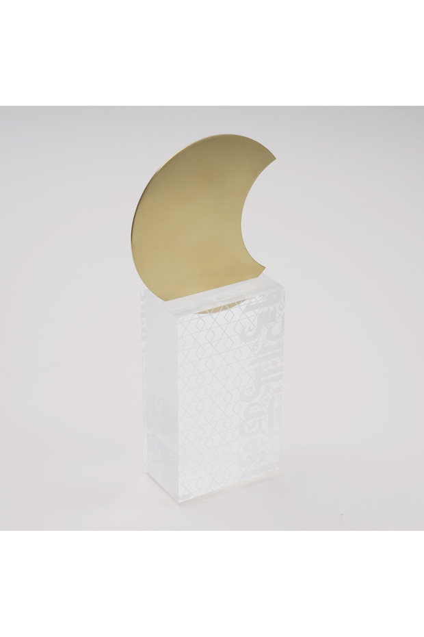 Luster Collection Acrylic Moon Home Accent, 5*14 cm