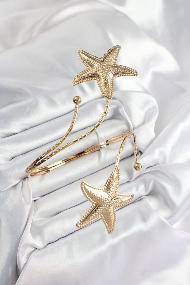 Brass Sea Star Model Gold Color Women's Pazu Bracelet