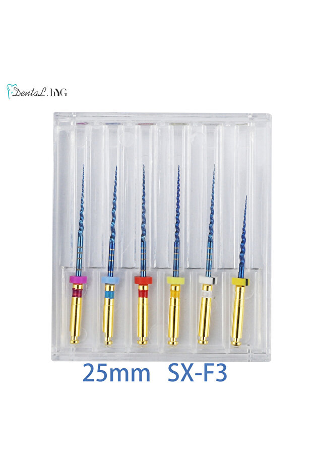 25mm assorted HARBOR Dental SX-F3 Blue Files Nitinol Rotary Universal Engine Endodontic Anti-Fatigue
