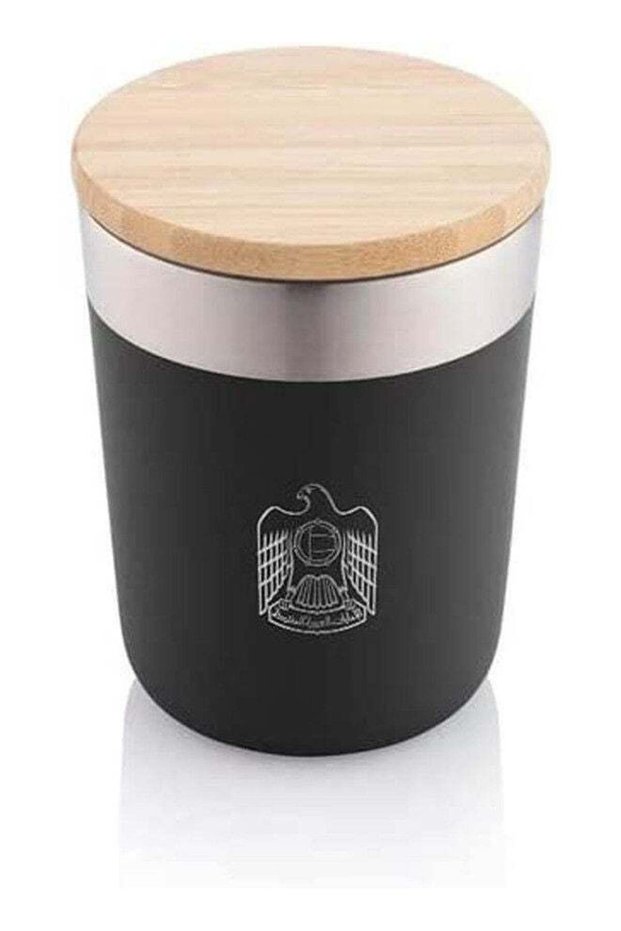 ROVATTI Rovatti UAE Logo Printed POLA Laren Stainless Steel Insulated 300 ml (Black) | Insulated | Coffee | UAE Logo | Steel