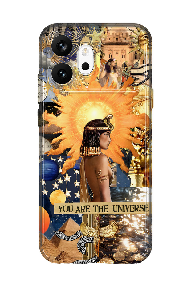 Honor 600 Compatible Cleopatra Patterned Transparent Phone Case