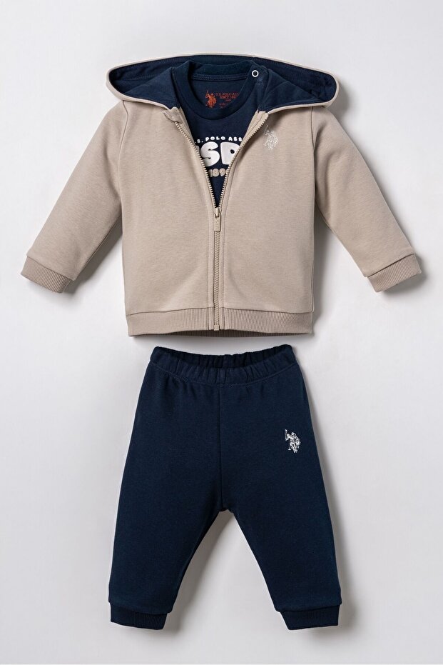 Baby Boy Embroidered Yellow Cardigan Set Usb3191-C-V1