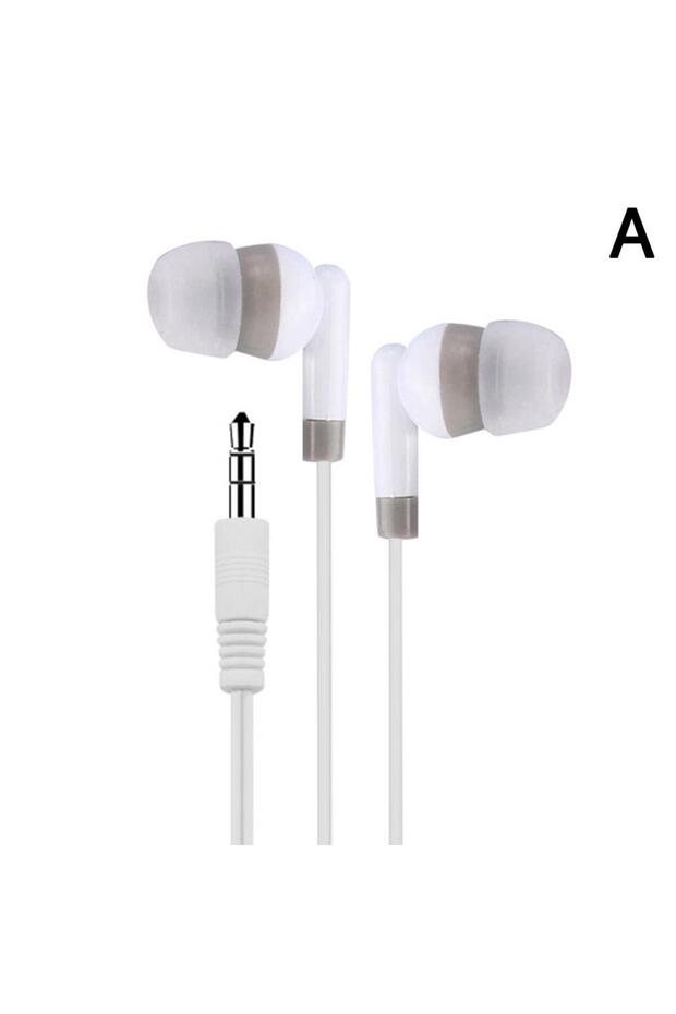 white Wired Headphones HiFi Stereo With Mic Earphones In Ear Color Earphone Universal Tablet 3.5mm M