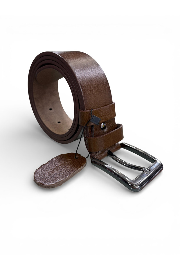 Cst Genuine Leather Men's Jeans Belt 4.5Cm-Walnut