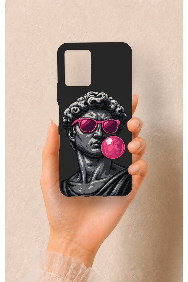 حافظة سيليكون متوافقة مع هاتف Vivo Y21S من نوع Pop David Patterned