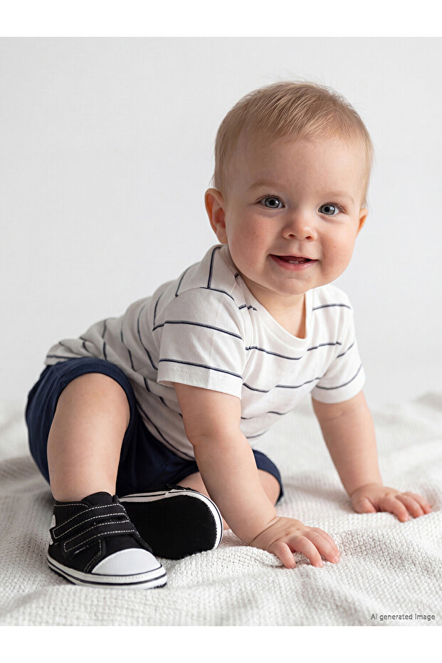 Two Mt Shop Quality Striped Baby Boy Shorts Set