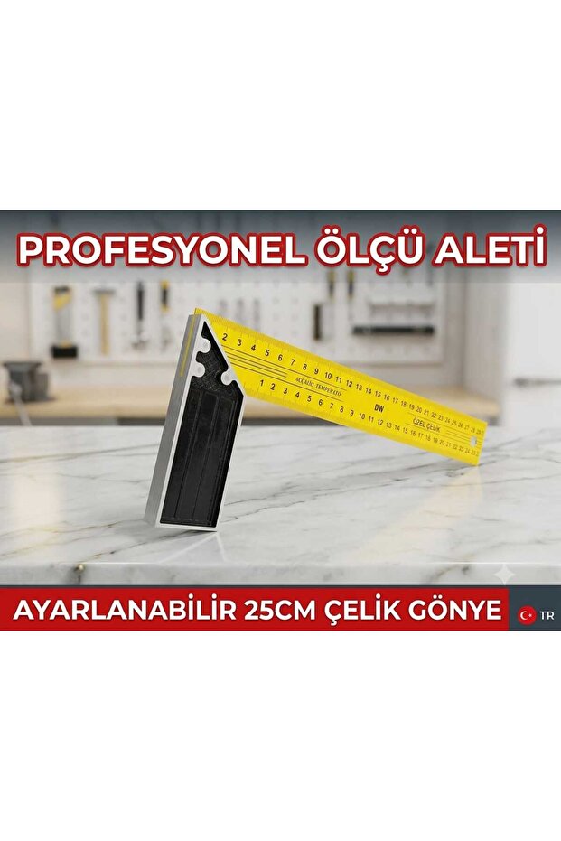 30cm Çelik Gönye