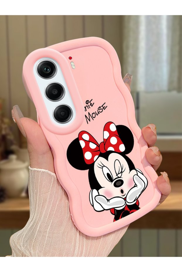 Tecno Camon 40 Compatible Case Camera Protector Pink Silicone Couple Phone Case Cute Pattern