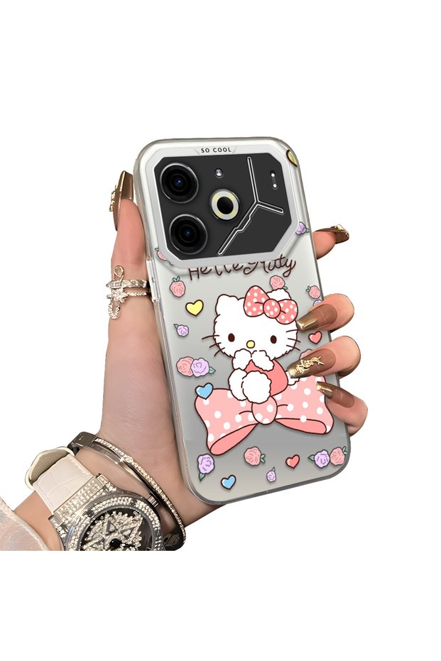 Tecno Pova 6/Pova 6 Pro 5g Compatible Hard Acrylic Back Silicone Edge Lens Protection Case