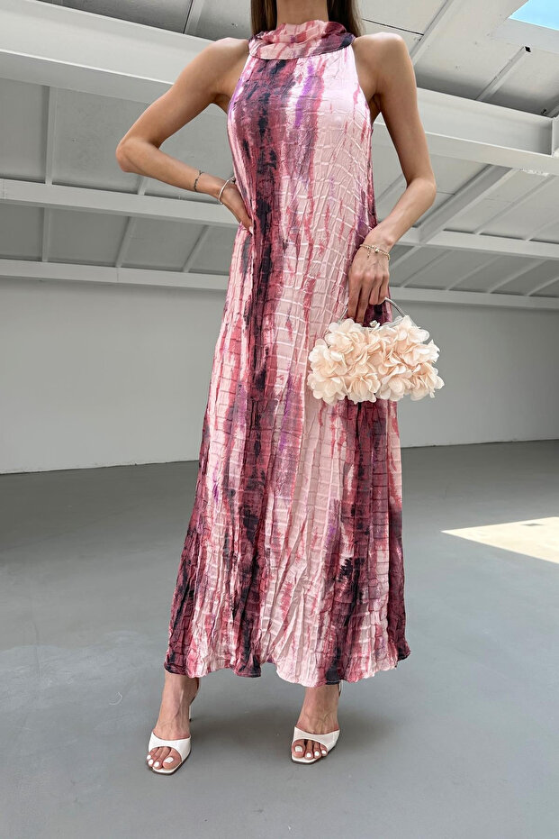 Pink Striped Dress - 2Y251059