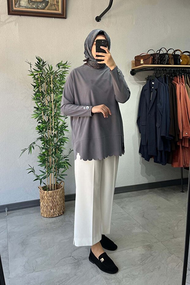 Oversize Tunik Antrasit