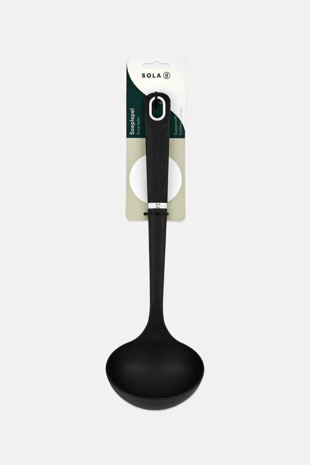 Silicone Soup Ladle, Black